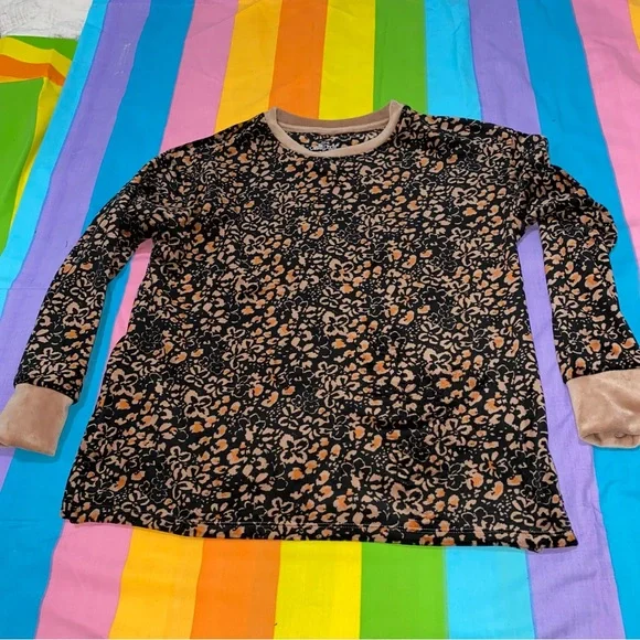 Cuddl Duds Thick Velvet Velour Sweater Longsleeve Shirt w/ Thumb Holes Petite M - Picture 7 of 11